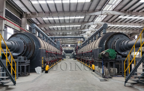重庆50吨/天连续式废轮胎炼油设备正式投产运行
